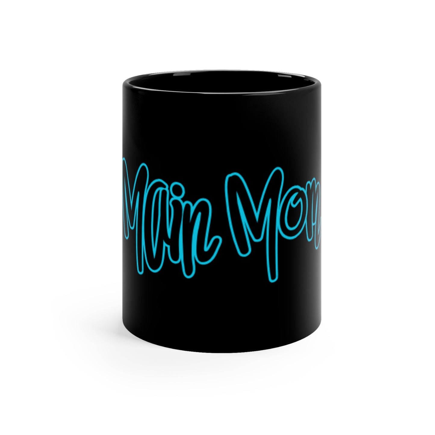 Main Mom Black Coffee Mug